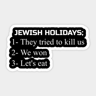 Jewish Joke Humor For Passover Sticker